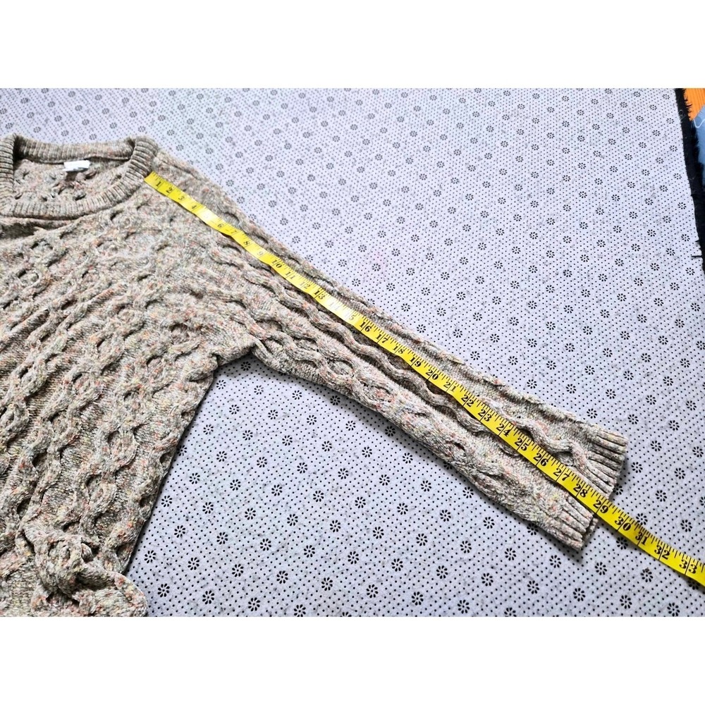 Jill Jill Chenille Cable Knit Sweater XL Tall Multicolored Long Sleeve - Picture 7 of 7